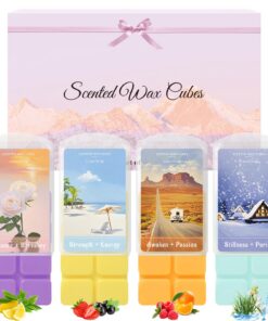 SCENTORINI Duftwachs Geschenk für Duftlampe, 4 Düfte x 70.9g | SCENTORINI Duftwachs Wax Melts, Kerzen Wärmer, 4 Düfte x