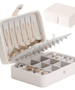 Owelth Reise Schmuckkästchen Klein für Damen - Mini Schmuckschatulle Schmuckkasten, Reise-Organizer für Ringe, Ohrringe,