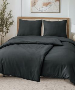 Tifschlaf ÖKO-TEX Bettwäsche-Sets Anthrazit 135x200 4teilig Bügelfrei