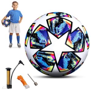 Ronronner Fußball 2025 Regulärer Nr. 5-Ball - Fußballliebhaber Geburtstagsgeschenk, Regelmäßiges Spiel und Training für