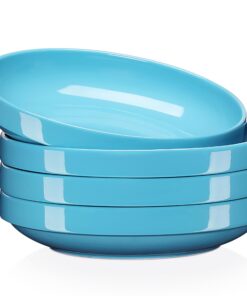 LOVECASA 1250 mltiefer Suppenteller Marineblau | umweltfreundlich – spülmaschinenfest – ultraleicht | 4-teilig