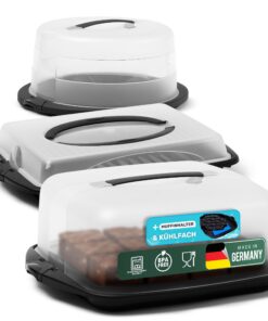 Novaliv Kuchen-Transportbox 3er Set - Ideal für Tortenliebhaber bei Partys und Veranstaltungen