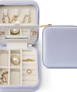 Vlando Schmuckkästchen Mädchen, Lila, für Ringe und Ohrringe, Schmuckaufbewahrung, Frauen Geschenk