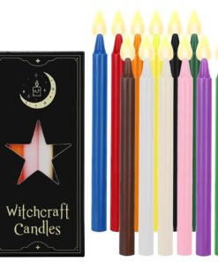 Ritualels Bunte Stabkerzen 16 cm ø 1,2 cm für Tischdekorierung bei Geburtstagen, Hochzeiten und Banketten - 12 Stück