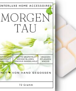 Interluxe Morgentau Duftmelt angenehm duftend 100% pflanzlich Waxmelt