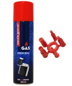 Feuerzeug-Gas 300 ml in Metalldose für Outdoor Aktivitäten | Feuerzeug-Gas 300 ml in Metalldose zum Campen | Feuerzeug-