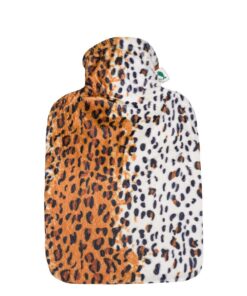 Hugo Frosch Kuscheliges Velourbezug Bettflasche 1,8l – geruchsneutrale & auslaufsichere – Made in Germany – groß fürAdul