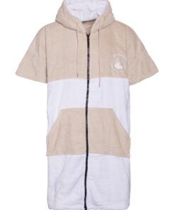 WAVE HAWAII Surf-Poncho Größe L (170-200cm) 100% Baumwolle mit Reißverschluss Umziehhilfe