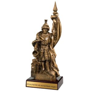 Feuerwehr-Pokal St. Florian 45 cm Altgold Detailgetreue Resinfigur personalisierbar | Feuerwehr-Pokal St. Florian 45 cm