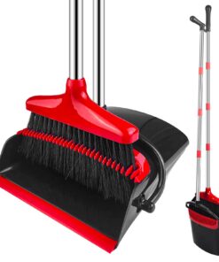 Kehrschaufel Set Classic, Klappbar, Aufrechter Kehrmaschine und Kehrgarnitur Mit Kamm, für Haus, Büro und Vorzelt
