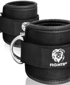 FIGHTR® Ankle Straps (gepolstert) - für Fitness-Training am Kabelzug - ideal für Frauen und Männer (2 Stück)