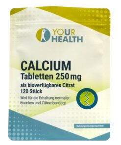 Calcium 250 mg, biossicher, als Citrate, vegan, frei von Farben und Konservieren, 120 Tabletten