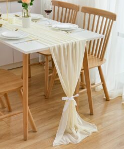 Tischläufer Hochzeit 3m Stoff für Geburtstage und Weihnachten 70 cm x 300 cm Hochzeitstischband Weihnachten 3m Stoff Tis