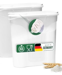 Novaliv Schüttdosen für Küchen Organizer - 4 Liter Vorratsdose mit Deckel - Ideal für Müsli, Mehl, Zucker - Meal-Prep-Bo