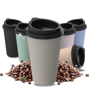 Thermobecher Kaffee to go Bio-Kunststoff - Haselnuss 350 ml BPA-frei & recyclebar - Made in Germany - Kaffeebecher für B