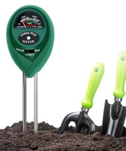 Bodentester 3-in-1 pH, Feuchtigkeit & Fruchtbarkeit für Garten, Bauernhof & Rasen