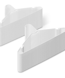 Amazon Basics Kleiderschlösser aus Kunststoff für Erwachsene, Weiß, 50 Stück