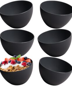 Hausfelder Bowl Müslischalen 6er Set | bruchfest | fürHealthy Lovers | zum Frühstück | 750 ml Dessertschalen Suppenschal