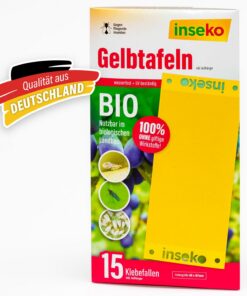Insektenkäfer Gelbtafeln groß I UVM-Gelbfalle giftfrei 15pcs I Trauermückenabwehr