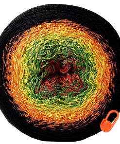 YarnArt Flowers Regenbogen Mehrfarbiges Baumwollgarn für Handstricken und Häkeln Sommer Farbwahl (267)