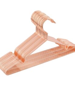 SONGMICS Kinder/Baby Kleiderbügel Roségold, 35 cm, stabile Metallstruktur, Platzspargler für Kleiderschrank, 20 Stück CR