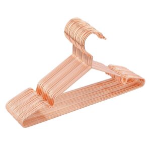SONGMICS Kinder/Baby Kleiderbügel Roségold, 35 cm, stabile Metallstruktur, Platzspargler für Kleiderschrank, 20 Stück CR