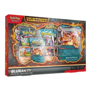 Pokémon Glurak-ex Spezial-Kollektion + Promo-Glurak-ex + 2 Glumanda/Glutexo Holos