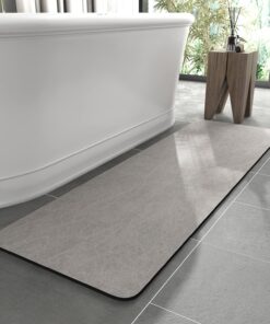 KAZOLEN rutschfeste Badematte: super absorbierend, dünn 40x120 cm, waschbar, schnelltrocknend, ideal für Dusche, Badewan