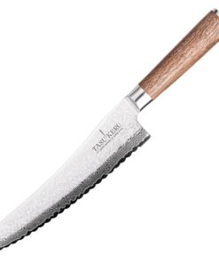 MIGASE Brotmesser extra hohe Klinge für Profis | MIGASE Damast-Stahl Brotmesser extrem scharf | MIGASE Brotmesser 20,5c