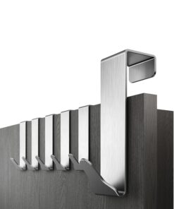 Menz Premium Türhaken Set - Edelstahl Kleiderhaken, hohe Tragkraft, formstabile Haken für Türgarderobe