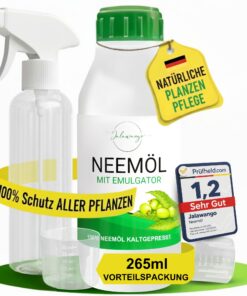 Neemöl Spray 265 ml – sprühfertig, effektive Schädlingsbekämpfung & Pflanzenschutz (gegen Trauermücken)