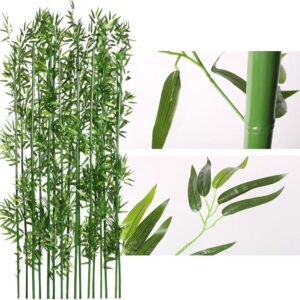 Künstlicher Bambus 90 Pack 1,2 m/3,9 Fuß hoch Landschaftsbau-Kunstpflanzen Privatsphäre Gartenzaun