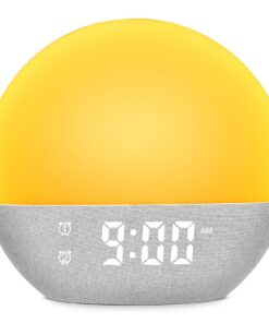 Ainiv Tageslichtwecker Brilliant for Busy Mornings with 25 Soothing Sounds and Dual Alarms | Ainiv Digital Alarm Clock