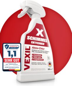 VEXIL Profi Schimmelentferner für Wand - Starkes Schimmelspray mit AKTIV-CHLOR - 500 ml - Made in Germany VEXIL Profi