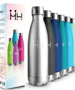 HoneyHolly Edelstahl Trinkflasche Kinder 500ml BPA-frei Doppelwandig Thermosflasche Sport Fitness Gym Fahrrad