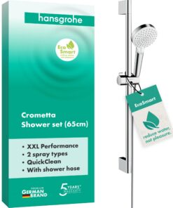 Hansgrohe Crometta Wassersparendes Duschset Weiss/Chrom