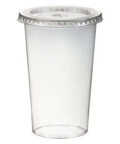 1-PACK 500ml Smoothiesbecher mit Schlitz fürkiye, PET, glasklar, 50 Stück, Polyethylenterephthalat (PET) 1-PACK 500ml