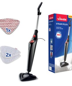 **Vileda Steam Plus Dampfreiniger | Hygienisch für Fliesen, Laminat & Parkett | 15-Sekunden-Aufheizzeit | Umweltfreundl