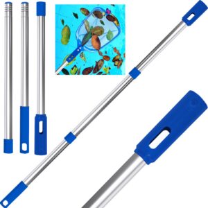 Pool Teleskopstange Rostfrei für Kleine Pools & Whirlpools 80-117cm, praktische Poolzubehör Kompakt & Robust,/mobile Aus