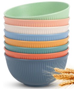 Wiederverwendbar Bowl Müslischalen 8er Set - Grillpartys & Desserts Mikrowelle & Geschirrspüler Safe