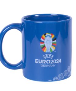 Hy-Pro Euro 2024 Keramikbecher für Fans, offiziell lizenziert, Blau | Hy-Pro Euro 2024 Keramikbecher zum Trinken, offiz