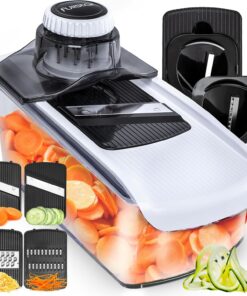Fullstar Mandoline Gemüsehobel 6-in-1 - Dünne Scheiben für Gemüse Gurken Karotten Früchte Käse