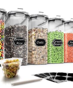Wildone Müsli-Behälter-Set 6er 384 ml Luftdicht Auslaufsicher BPA-frei für Müsli Mehl Trockene Lebensmittel