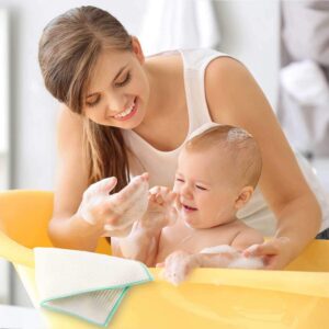 Muxel Das etwas andere Kosmetik-Tuch - Reinigungstuch für Babys - 100% Bambus, 5 Pflegetücher, Baby Reinigung, hypoaller