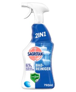 Sagrotan Ozeanfrische 2in1 Desinfektionsreiniger – Zuverlässige Hygiene für Badezimmer – 1 x 750 ml Sprühflasche Sagro