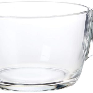 Arcoroc ARC L3691 Voluto Jumbotasse - Glas - 500 ml - Transparent - für Buffet - Design, praktisch, Kristallklar - Einhe