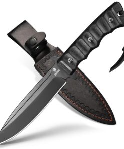 NedFoss BLACK PHOENIX Outdoor Messer mit G10 Griff, ideal für Outdoor- und Survival-Anweuser, perfekt für Bushcraft und