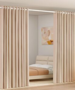 Freistehender Raumteiler Paravent ohne Vorhang - Sichtschutz für Wohnzimmer, Schlafzimmer oder Büro (227–312 cm H, 71–1