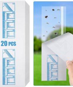 Flintronic Effektive Fliegenfalle Innenbereich 20 Stück Fenster Köder Obstfliegenfalle Küche