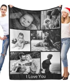 Persönlichendecke mit Foto für Frauen und Männer | Personalisierte Kuscheldecke mit Foto als Geschenk | Persönliche